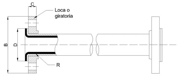dibujo esquemático carrete
